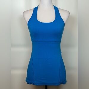 Lululemon Power Y Tank Beaming Blue Racerback Top Women’s Size 6